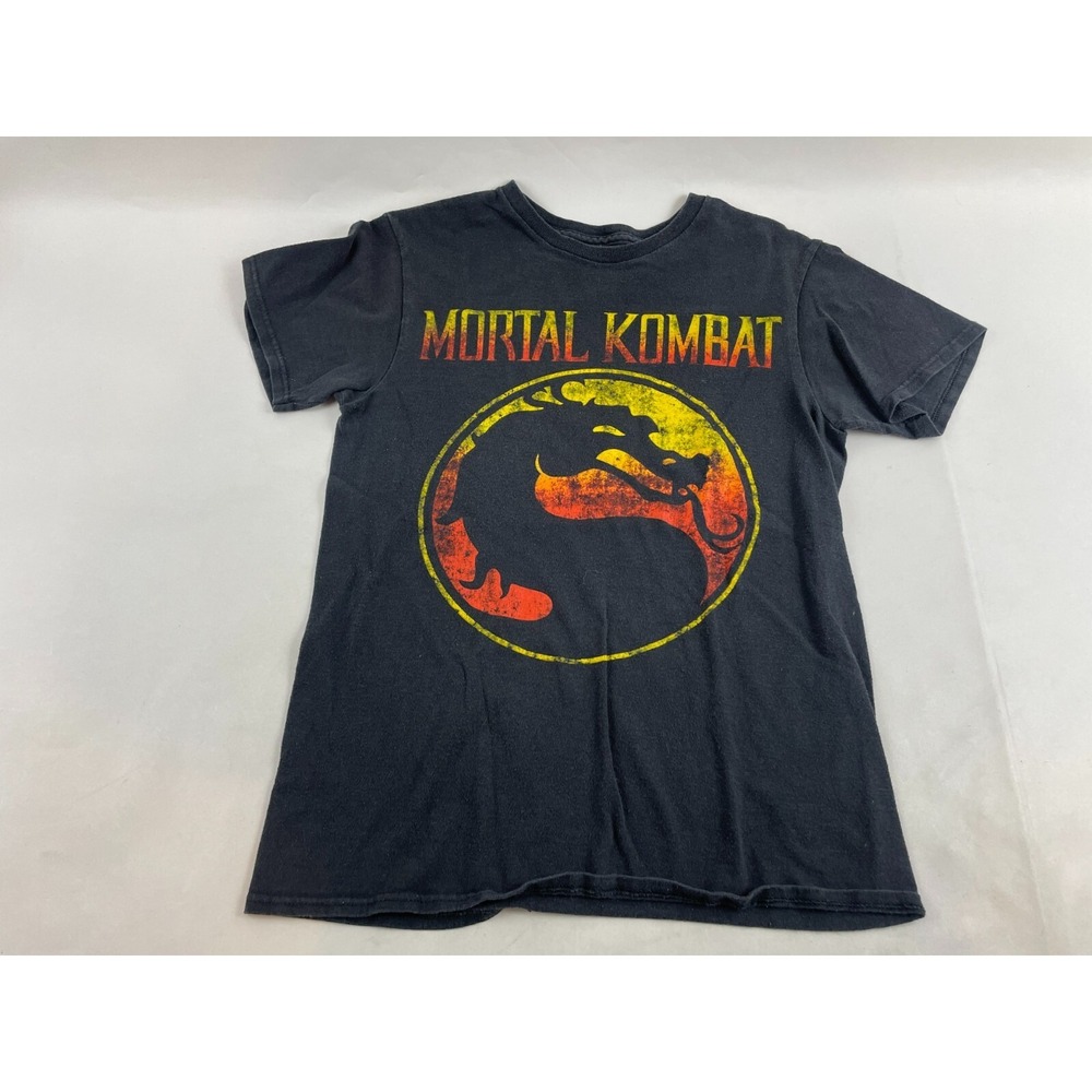 Mortal Kombat T-Shirt Men's Size S Black Graphic Print Short Sleeve Round Neck